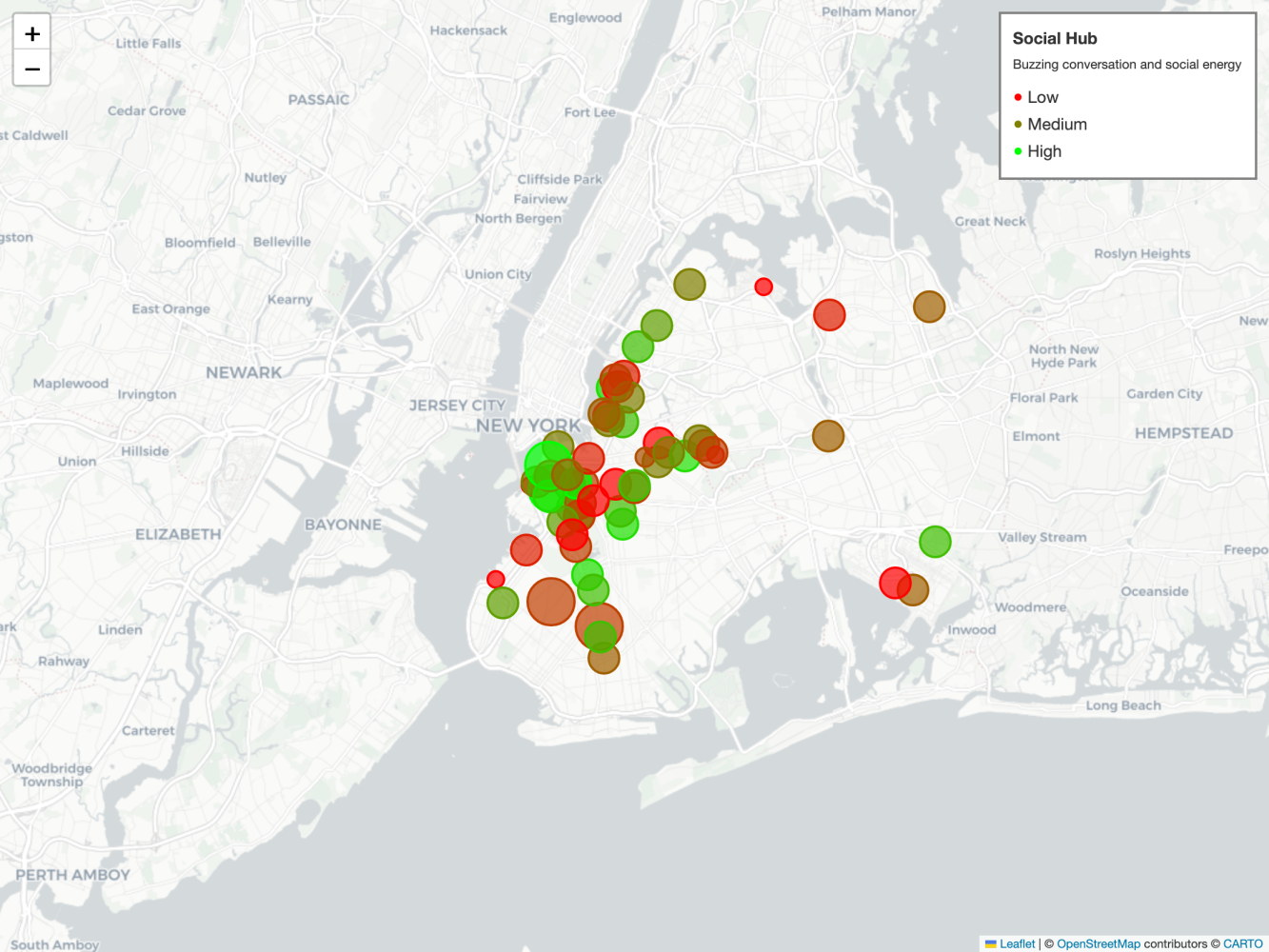 Social Hub bookstore archetype map