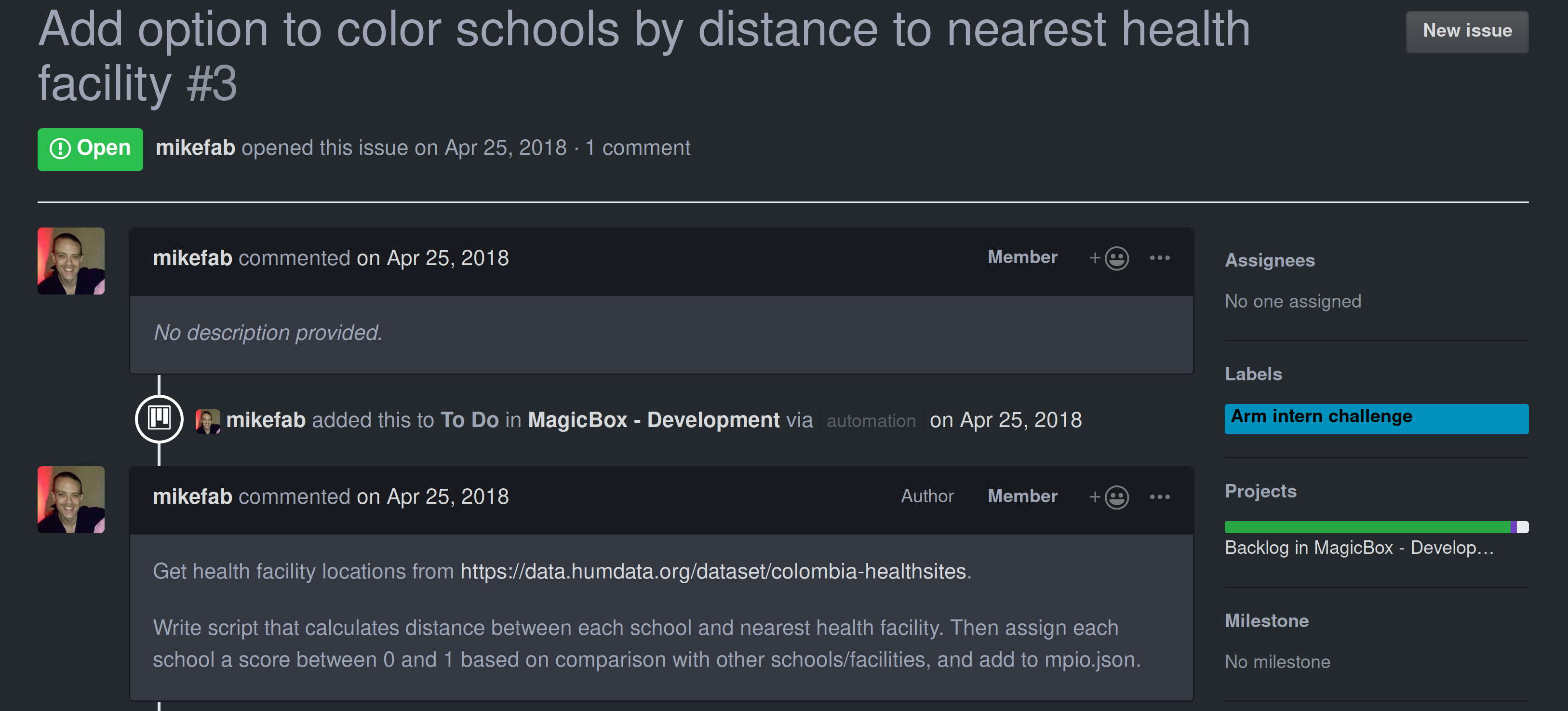 A problem to be tackled.