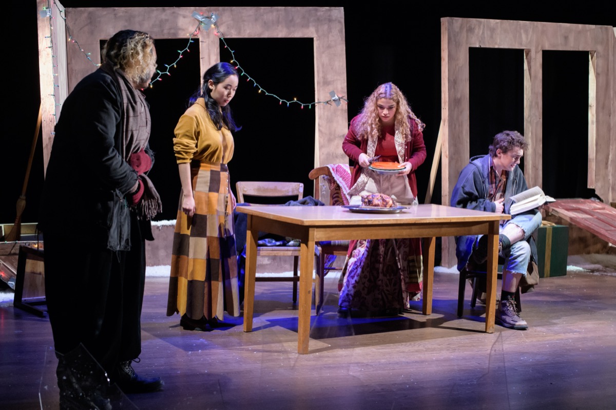 Action by Sam Shepard, Wesleyan CFA dress rehearsal. Photo by Sandy Aldieri.